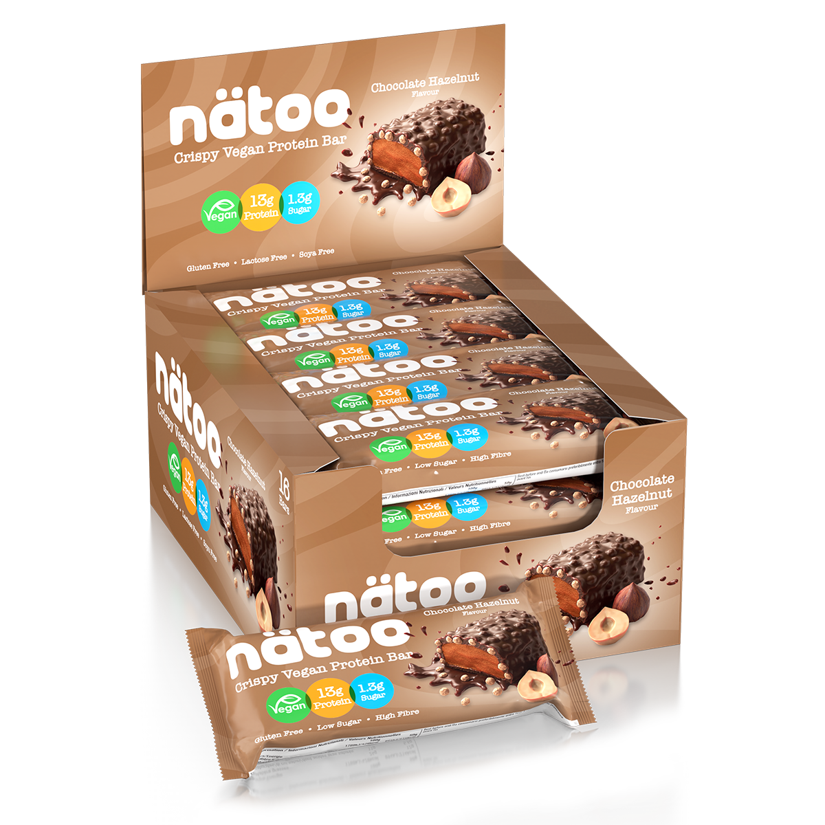 Crispy Vegan Protein Bar - 16 barrette x 50gr