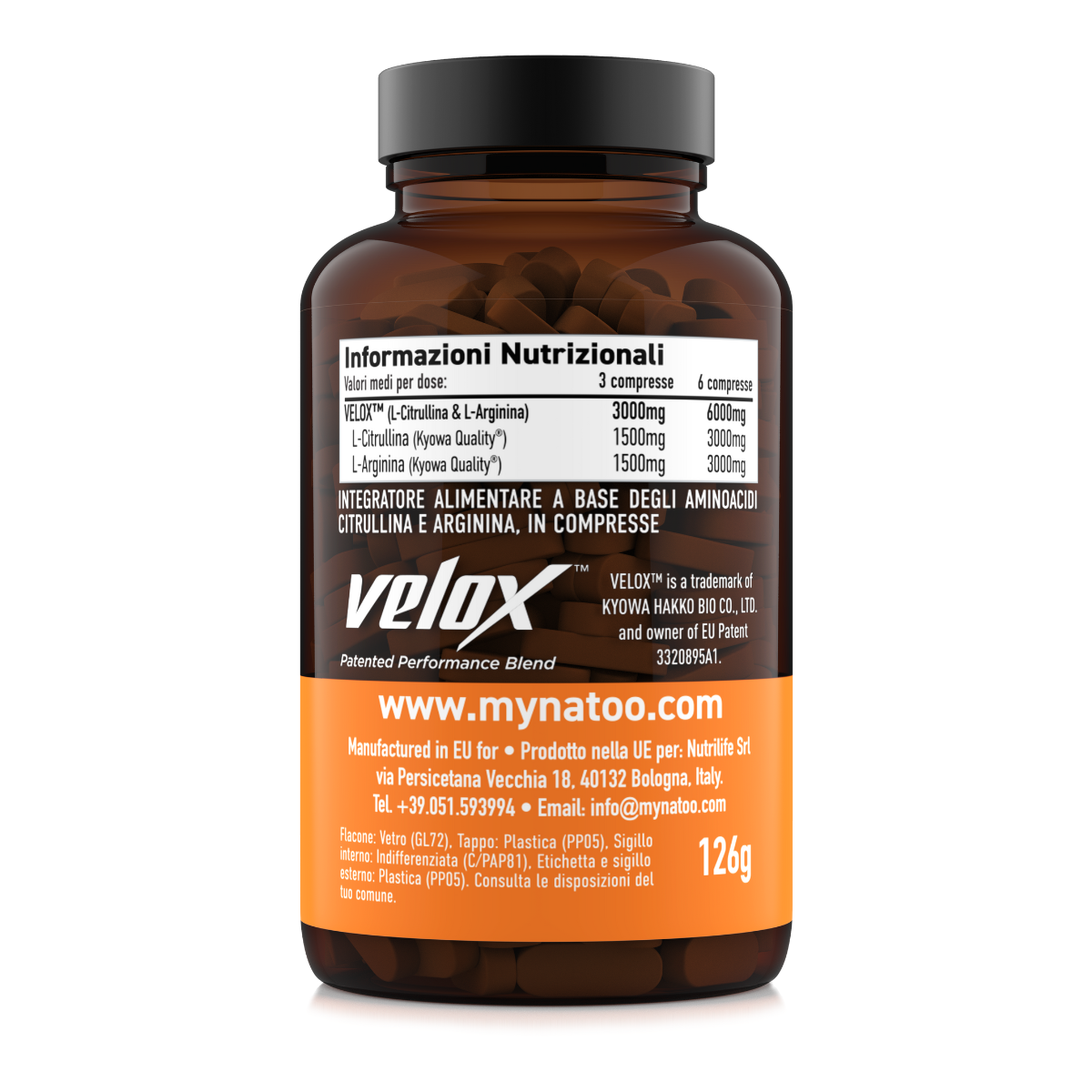 Arginine + Citrulline (VELOX™)