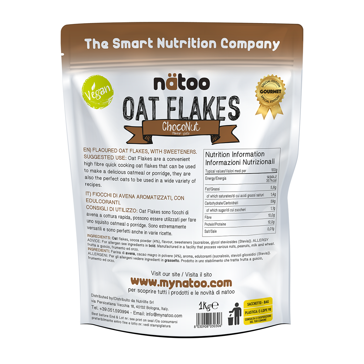 Oat Flakes 1kg - Fiocchi d'Avena Aromatizzati