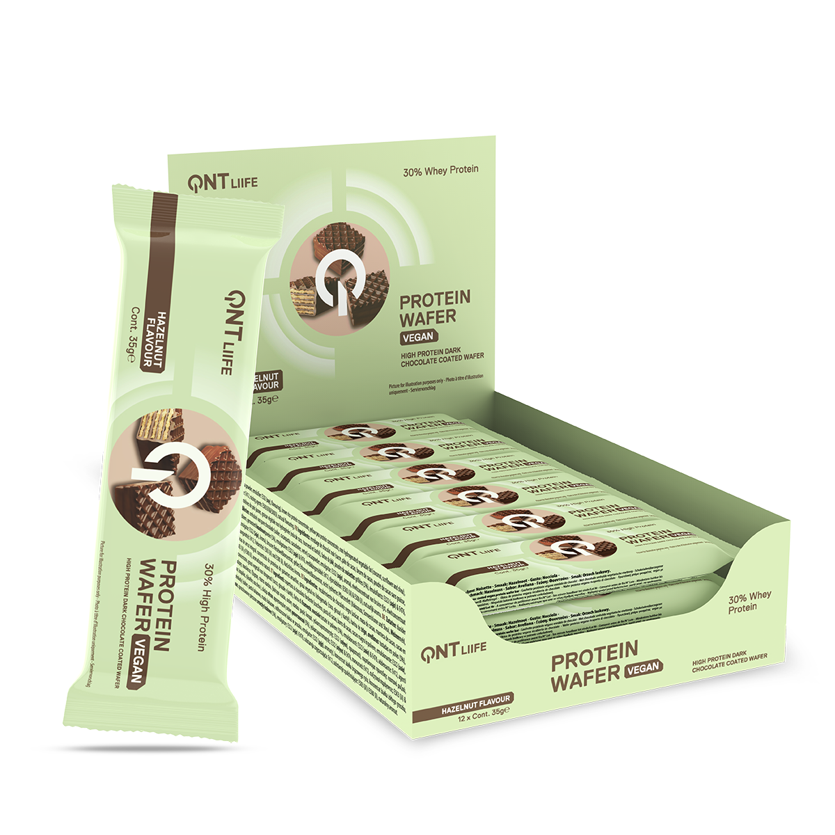 Vegan Protein Wafer bar 12x35g