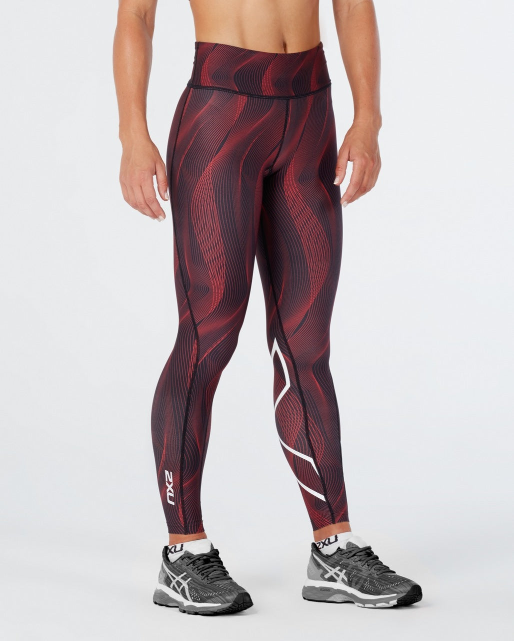 MID RISE PRINT COMPRESSION TIGHTS