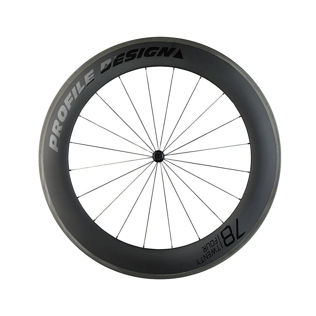 Wheel 78 Twenty Four Full Carbon Clincher Front Black